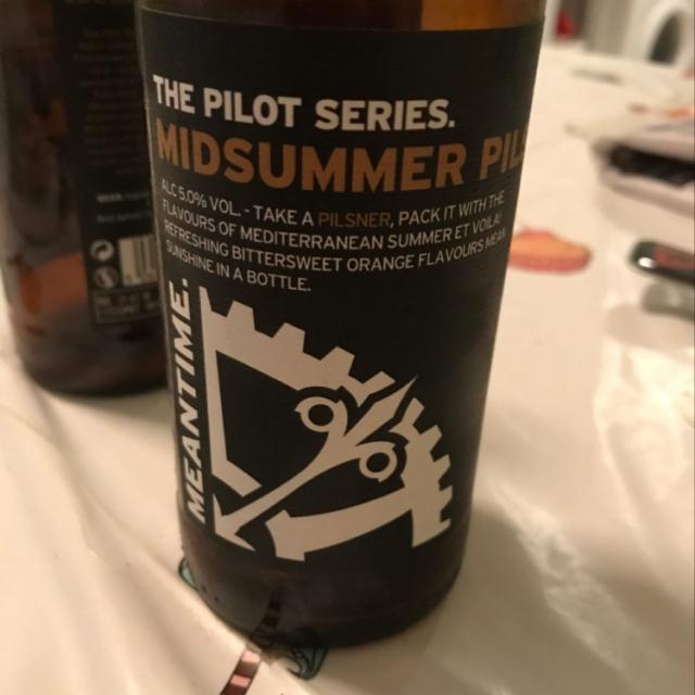 The Pilot Series. Midsummer Pils 5.0%, Meantime Brewing, England