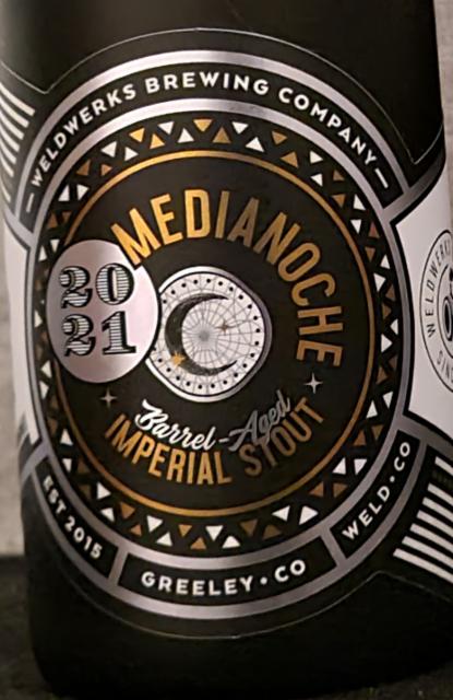 Medianoche 2021 0.0%, WeldWerks Brewing Co, United States