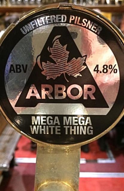 Mega Mega White Thing 4.8%, Arbor Ales, England