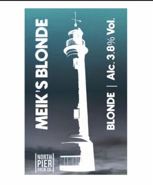 Meik's Blonde 3.8%, North Pier Brew Co., England
