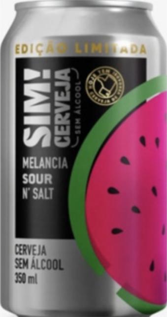 Melancia Sour N' Salt 0.0%, Sim! Cerveja, Brazil
