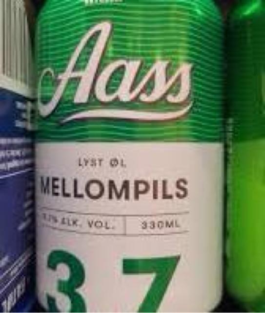 Mellompils 3.7%, Aass Bryggeri, Norway