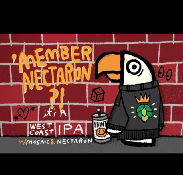'Member Nectaron 7.0%, Green Cheek Beer Co., United States