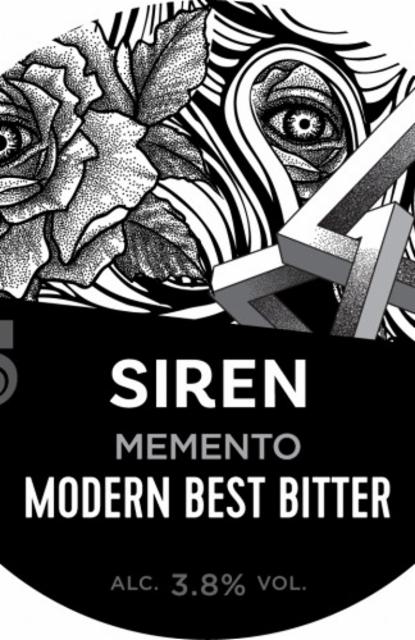 Memento 3.8%, Siren Craft Brew, England