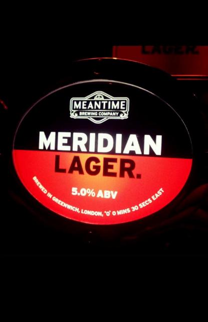 Meridian Lager 5.0%, Meantime Brewing, England