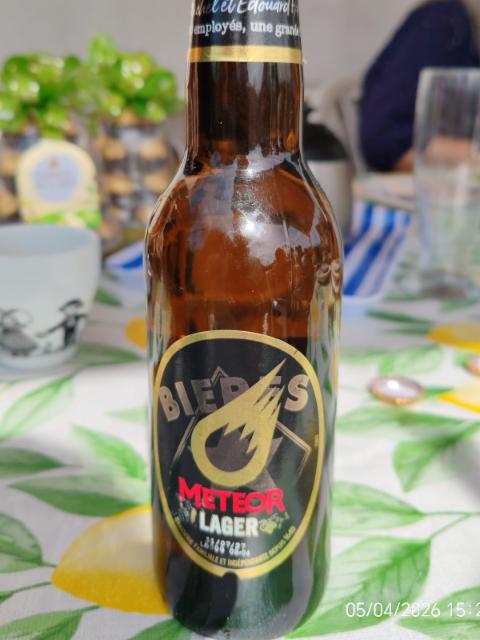 meteor lager 5.0%, Brasserie Meteor, France