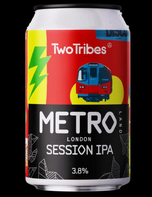 Metro Land London session IPA 3.8%, Two Tribes, England