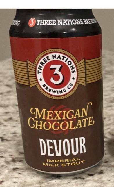 Mexican Chocolate Devour 8.3%, Three Nations Brewing Company, United States