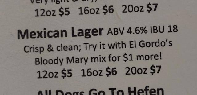 Mexican Lager, Ice Box Brewing Co