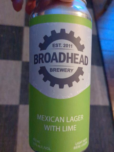 Mexican Lager with Lime, Broadhead Brewing Company