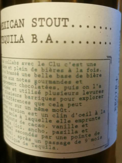 Mexican stout Beoir, La Manufacture De Bières