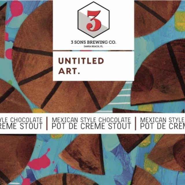 Mexican Style Chocolate Pot de Creme Stout (BA) 12.9%, 3 Sons Brewing Company, United States