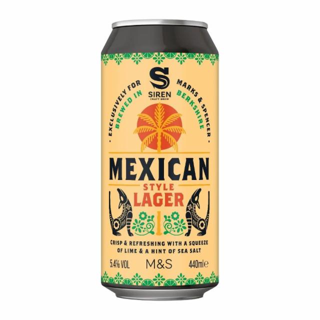 Mexican Style Lager 5.4%, Siren Craft Brew, England