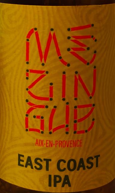 Mézingue East Coast IPA 5.6%, Brasserie La Baroude, France