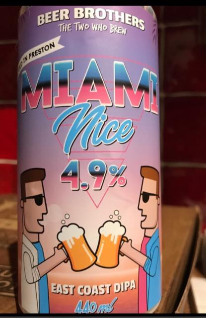 Miami Nice 4.9%, Beer Brothers LTD, England