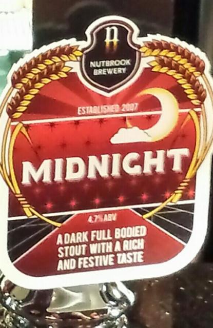 Midnight 4.7%, Nutbrook Brewery, England