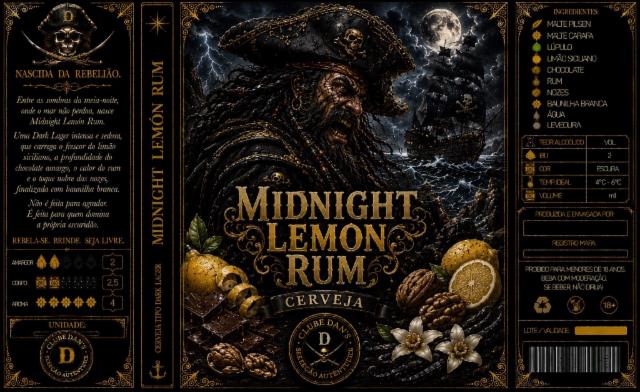 Midnight Lemon Rum 5.0%, Dan's Brewing Co, Brazil