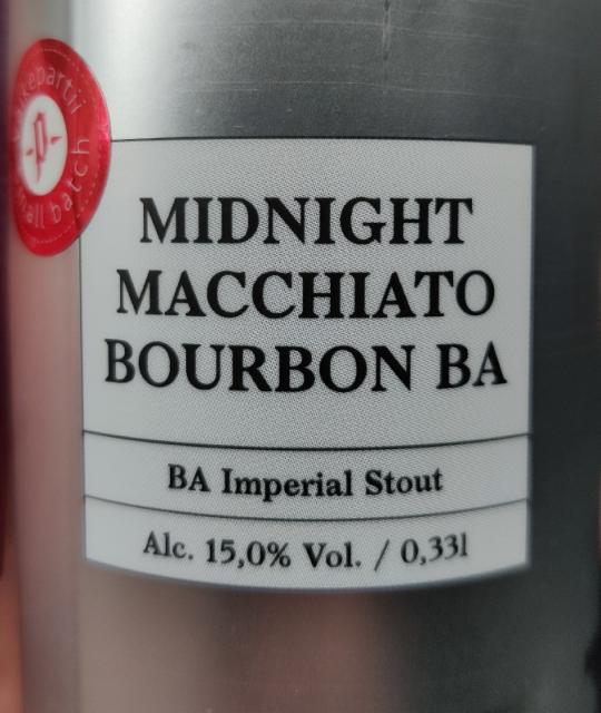 Midnight Macchiato bourbon ba 2022 15.0%, Pühaste, Estonia