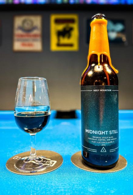 Midnight Still – Cinnamon, Dulce de Leche, Cacao, and Vanilla 13.0%, Holy Mountain Brewing Company, United States