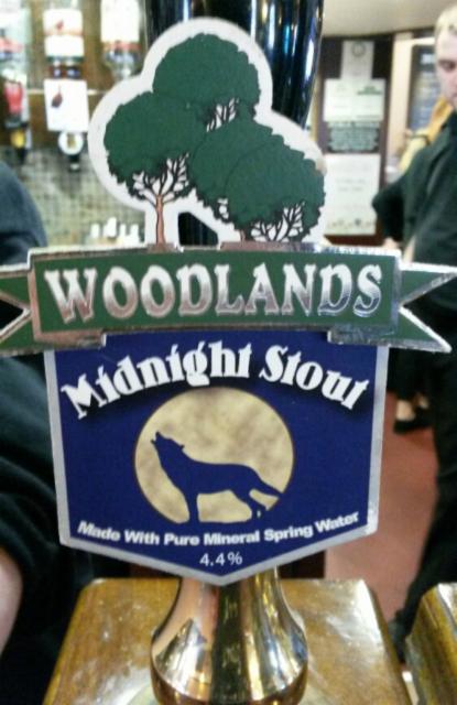 Midnight Stout 4.4%, Woodlands Brewery, England