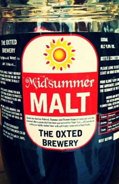 Midsummer Malt 4.0%, The Oxted Brewer, England