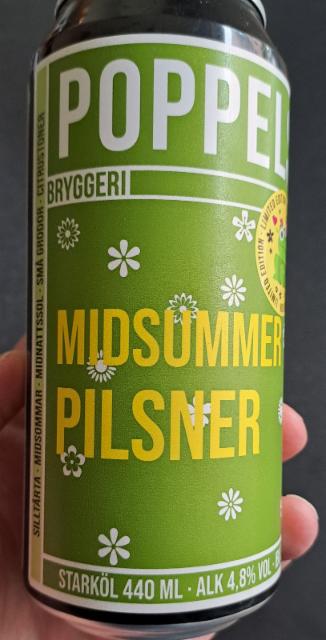Midsummer Pilsner 4.8%, Poppels Bryggeri, Sweden
