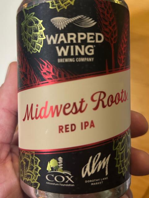 Midwest Roots Red IPA, Warped Wing Brewing