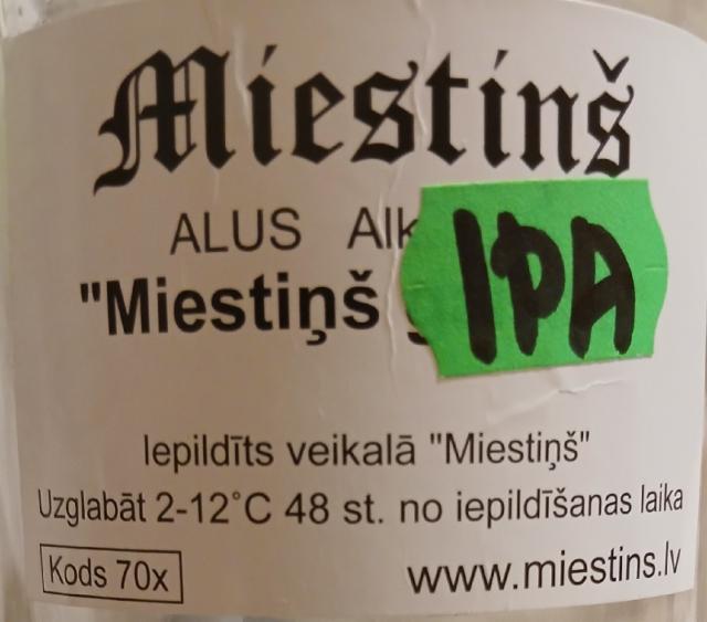 Miestiņs IPA, Miestiņš