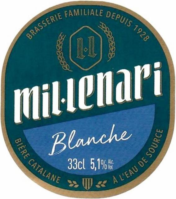 Mil.lenari Blanche 5.1%, Brasserie Milles, France