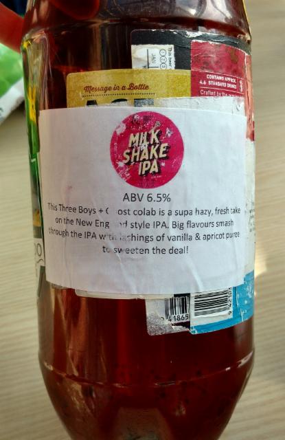 Milk Shake IPA 6.5%, Three Boys Brewery, New Zealand