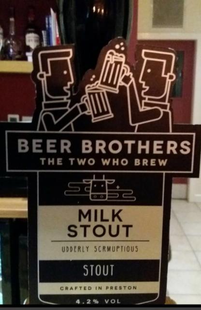 Milk Stout 4.2%, Beer Brothers LTD, England