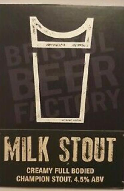 Milk stout 4.6%, Bristol Beer Factory, England