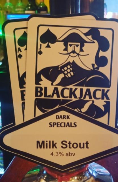 Milk Stout 4.3%, Blackjack Brewing Company, England