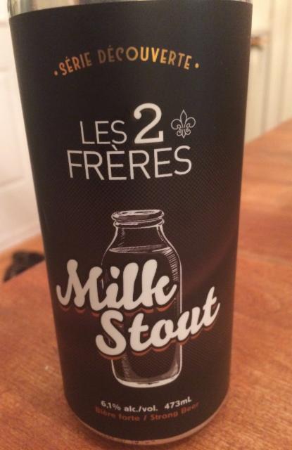 Milk Stout 6.1%, Brasserie Les 2 Frères, Canada