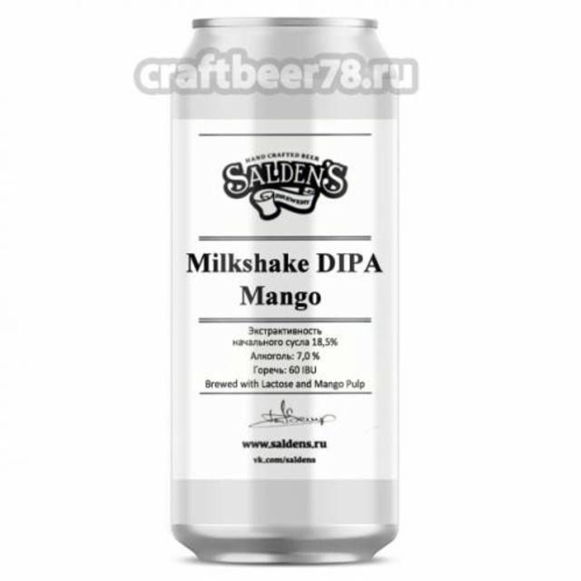 Milkshake DIPA Mango 7.0%, Salden's Brewery, Russia