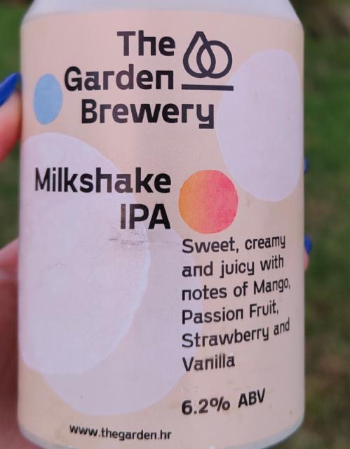 Milkshake iPA 6.2%, The Garden Brewery, Croatia