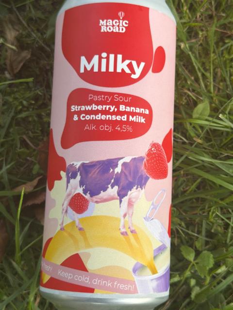 Milky - Strawberry, Banana & Condensed Milk 4.5%, Magic Road, Poland