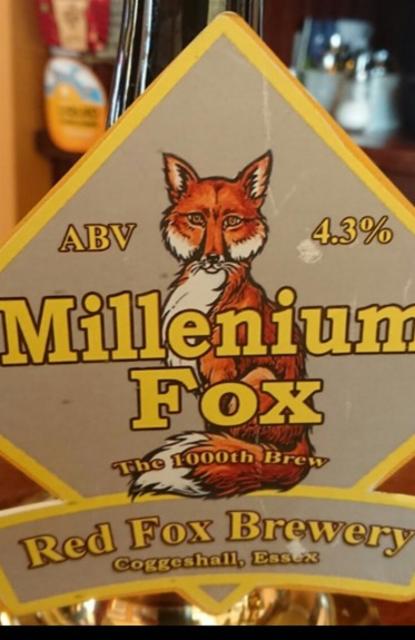 Millennium Fox 4.3%, Red Fox Brewery, England