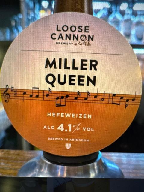 Miller Queen 4.1%, Loose Cannon Brewery, England