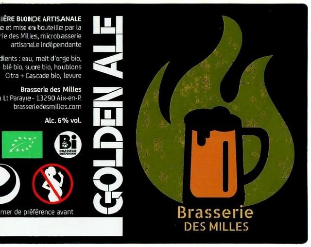 Milles Golden Ale 6.0%, Brasserie Des Milles, France
