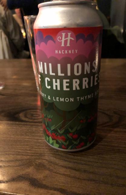 Millions of Cherries 4.5%, Hackney Brewery, England