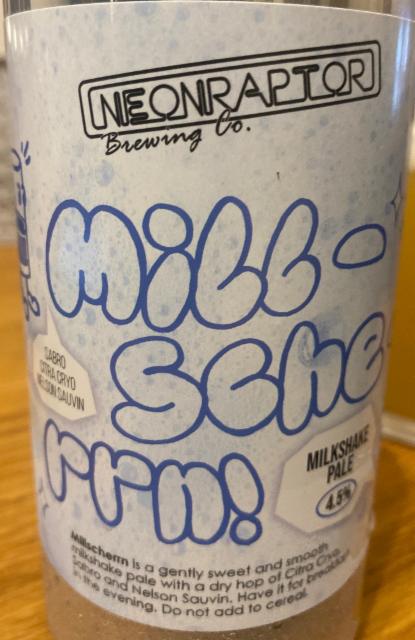 Millscherrn! 4.5%, Neon Raptor Brewing Co., England
