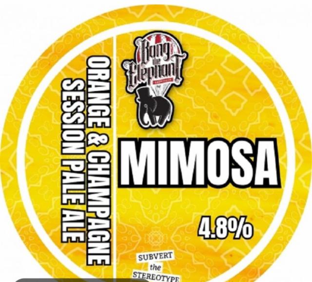Mimosa 4.8%, Bang The Elephant Brewing co, England