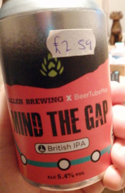 Mind The Gap 5.4%, Fallen Brewing, Scotland
