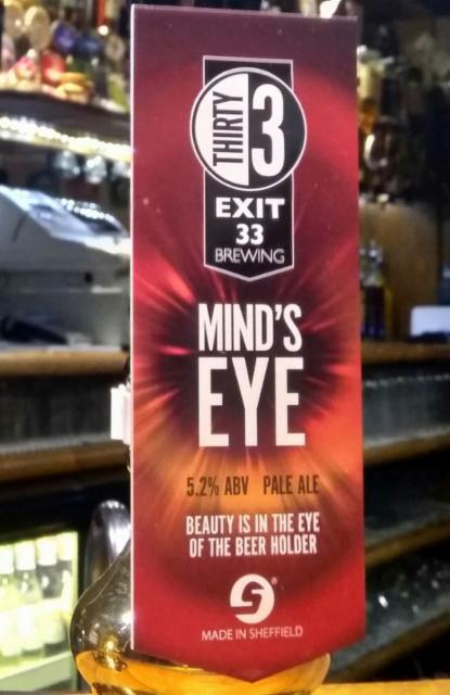 Mind's Eye 5.2%, Exit 33 Brewing, England