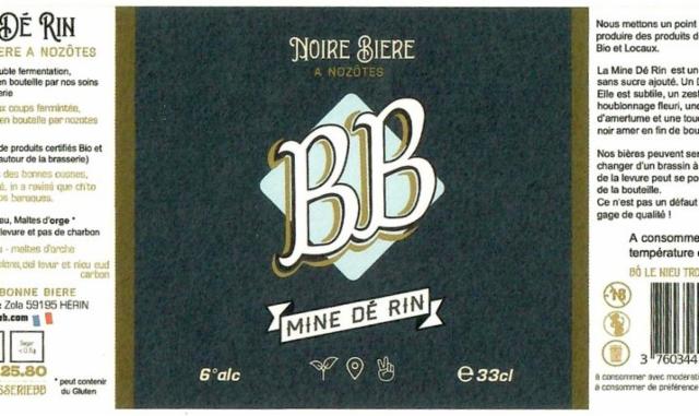 Mine Dé Rin 6.0%, Brasserie Bonne Bière, France