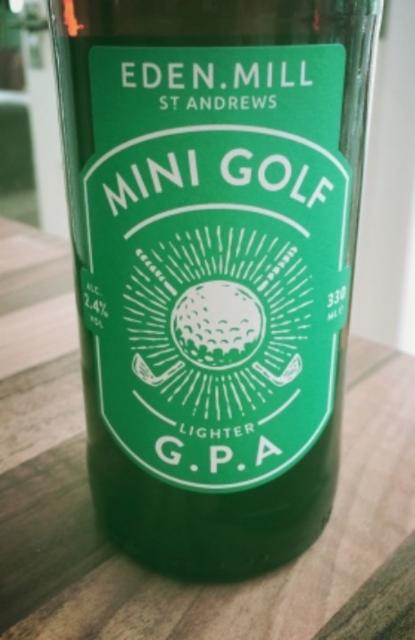 Mini Golf Lighter G.P.A 2.4%, Eden Mill Brewery, Scotland