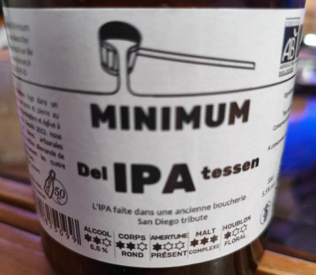 Minimum IPA 5.5%, Brasserie Minimum, France