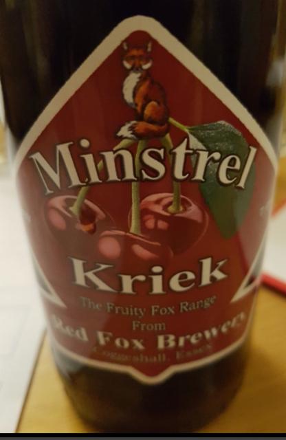 Minstrel Kriek 7.0%, Red Fox Brewery, England