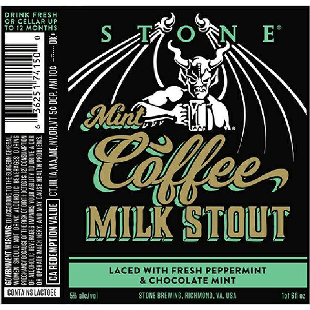 Mint Coffee Milk Stout 5.0%, Stone Brewing (Sapporo Breweries), United States